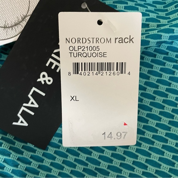 NWT Women’s Juniors OOKIE & LALA Turquoise Patterned Leggings - NEVER WORN! - Picture 6 of 7